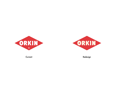 Orkin Logo Redesign branding branding and identity branding design design flat lettering logo type typography vector