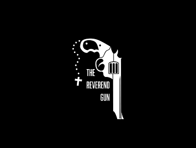 Reverend Gun Concept Logos branding design flat icon logo typography vector