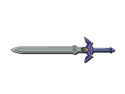Legend of Zelda - The Master Sword design flat graphic design illustration illustrator sword sword design vector