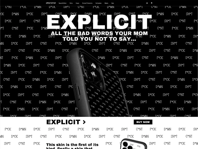 Dbrand Landing Page Concept vector