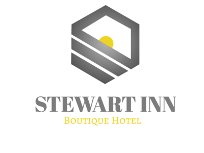 Stewart Inn branding design flat lettering logo type typography vector