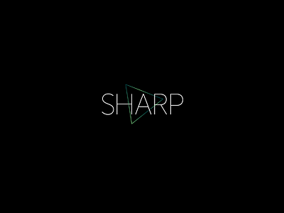 SHARP design icon illustration lettering type typography