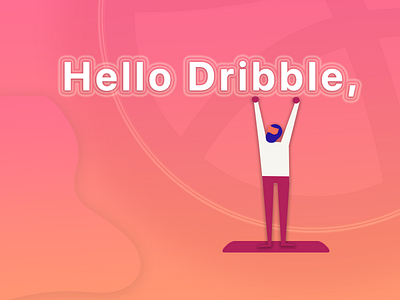 Hello Dribble Concept. hello dribble visual design