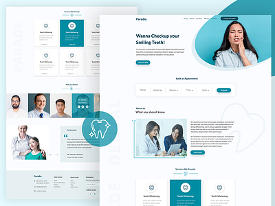 Parade - Dental Landing Page UI Concept Design.