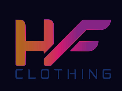 LOGO - HF Clothing branding logo typography