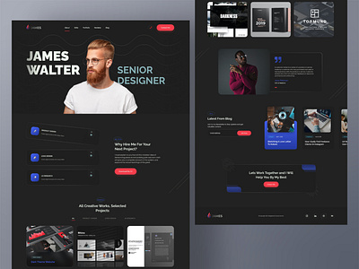 Personal Portfolio Website by pourya zamani on Dribbble