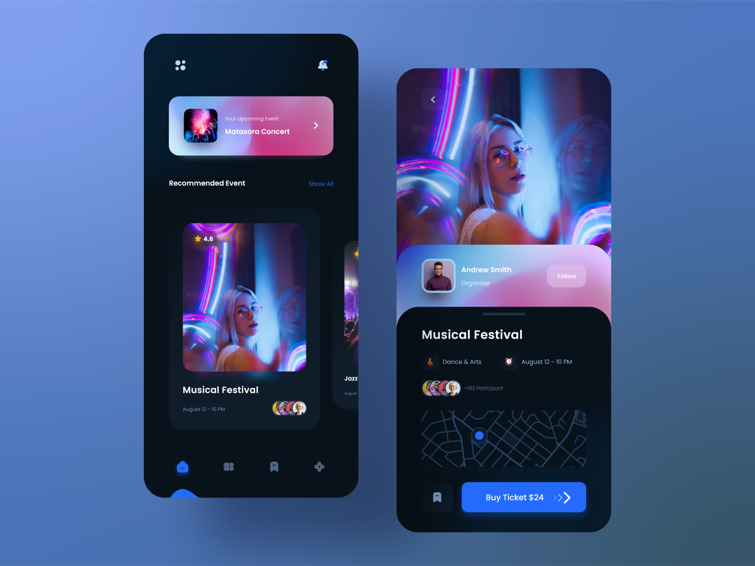 Event App Concept by pourya zamani on Dribbble