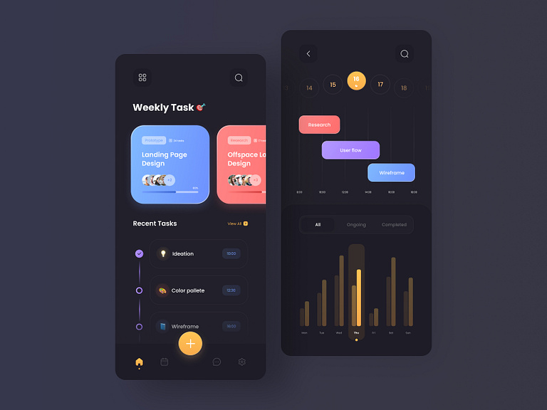Task Management App by pourya zamani on Dribbble