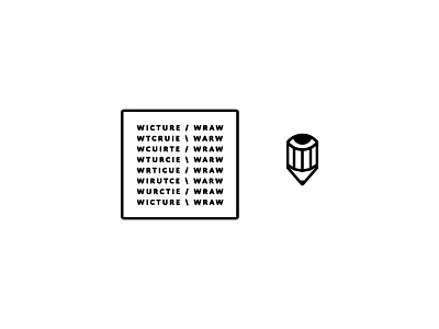 Wicture branding identity logo