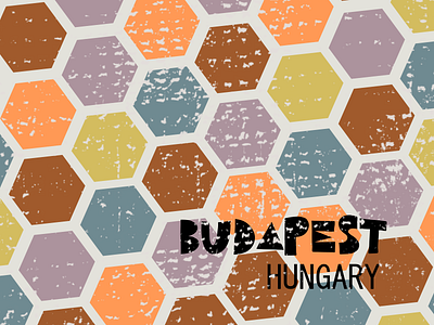 Budapest design retro travel vector