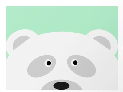 Polar Bear - Green animal animal art bear design polar bear vector