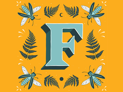 F - 36 Days of Type 36daysoftype 36daysoftype21 customlettering handlettering illustration lettering lettering artist lettering challenge type typedesign typography