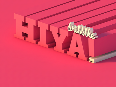 Hiya! 3d c4d debut type