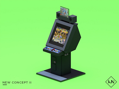 New Concept II 3d arcade c4d capcom illustration low poly model retro video game
