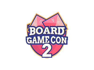 Board Game Con 2 board branding convention dice event game logo tabletop