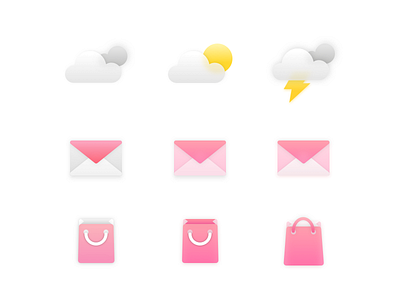 Icons ecommerce email fluent design icons illustrations shopping sketch sketchapp weather