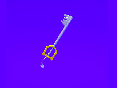 Keyblade 3d animation c4d cinema 4d disney fire game gaming kingdom hearts loop low poly motion motion graphics pixel art render sword video game