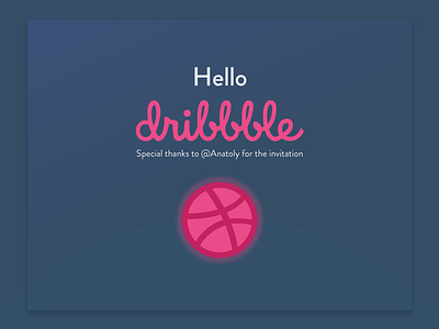 Hello Dribbble