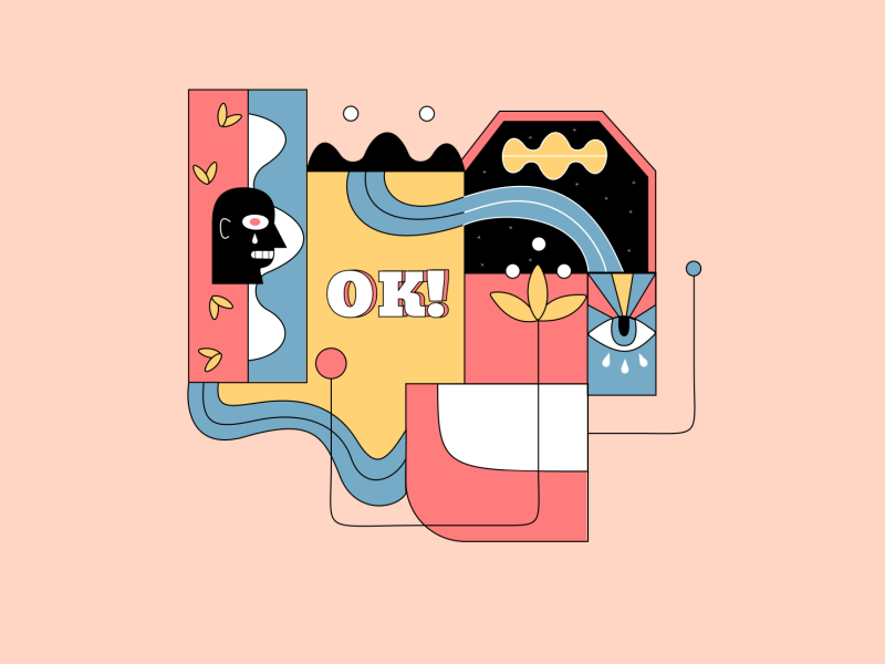 OK! - Abstract iIlustration abstract digital doodle doodle art illustration