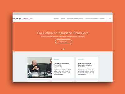 Sorgem Évaluation website corporate financials ux webdesign website