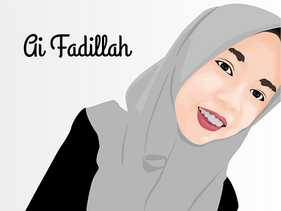 illustration face art Ai Fadillah art illustration