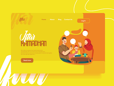 Iftar Ramadhan landing Page