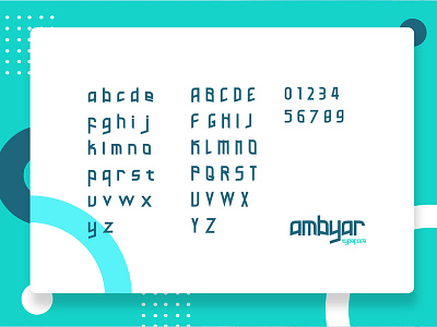 Ambyar Typeface app app icon branding design font illustration inspiration lettering typeface typeface design typeface designer typogaphy typographic typography ui ux web