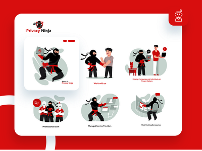 Privacy Ninja Icon set