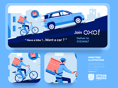 Website Illustrations : Oxo bike and car app bike bikers branding car city coronavirus covid19 design flatdesign illust illustration illustration art logo typography ui ux web webdesign website