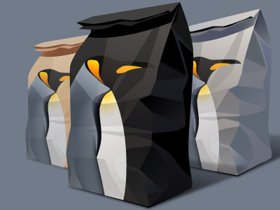 Penguin Bag bag icon illustration penguin