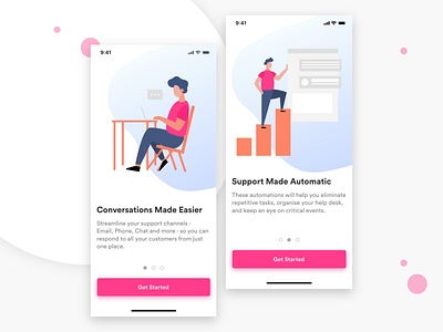 iOS App Onboarding design illustration illustration art ios onboarding uidesign uidesigner