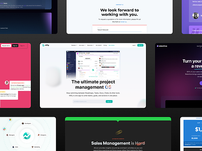 Landing pages bold bright clean gradient hero landing landing page minimal page section simple ui web