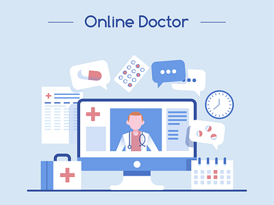 Online Doctor Concept