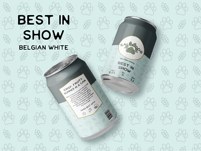 Salty Dog Brewing Co. - Best in Show Belgian White beer best branding brewery design dog flat illustration illustrator in logo show