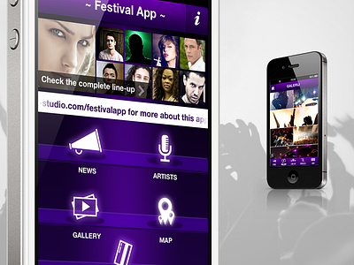 Dreamix Event App android app design icon ios mobile purple ui