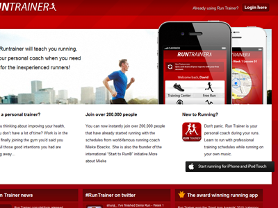 Run Trainer Webplatform android dreamix studio ios mobile app runtrainer web