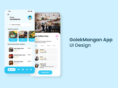 Golek Mangan App UI Design