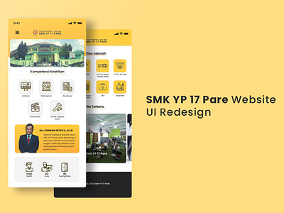 SMK YP 17 Pare Website UI Redesign