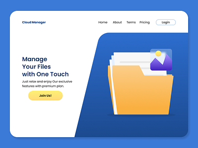 Cloud Manager UI/UX Web Design