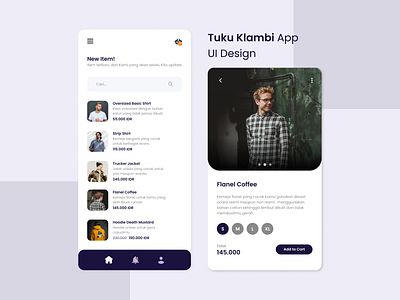 Tumbas Kaos App Ui Design