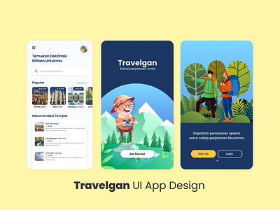 Travelgan UI App Design | Travel Mobile App Design figma illustration ui ui ux ui design uidesign uiux ux vector