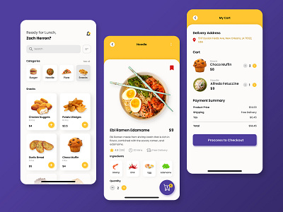 Food Delivery App UI Design app burger delivery app design fast food food food online illustration mobile app online pizza prototype services ui uidesign uiux ux