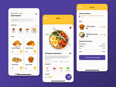 Food Delivery App UI Design