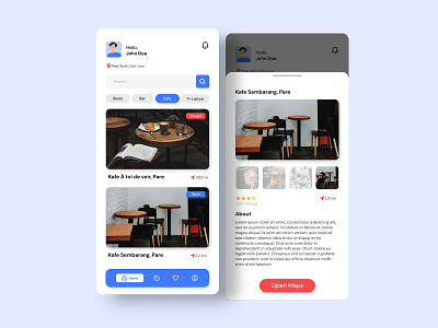 Local Place Guide - Apps UI Design 3d animation app design graphic design guide illustration logo motion graphics travel ui uidesign uiux ux vector