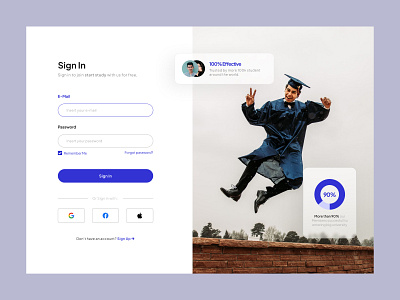 Sign In Page Design dailyui illustration sign up ui uiux ux