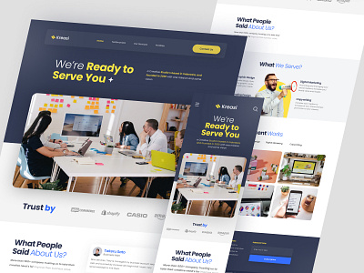 Kreasi - Creative Agency Marketing Landing Page Design