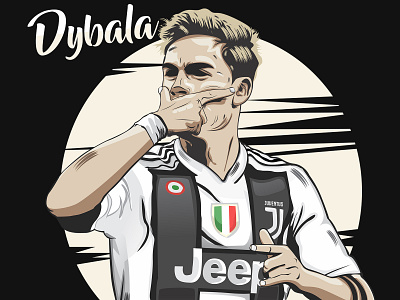 Dybala Illustration Vector cartoon coreldraw design dybala illustration illustrator photoshop sport vector