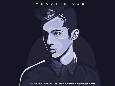 Troye Sivan cartoon coreldraw design illustration illustrator photoshop vector