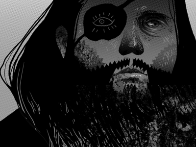 arrr algraphy guy illustration pirate