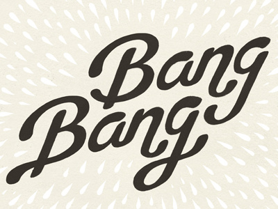 Bang Bang #4 drawing illustration typography